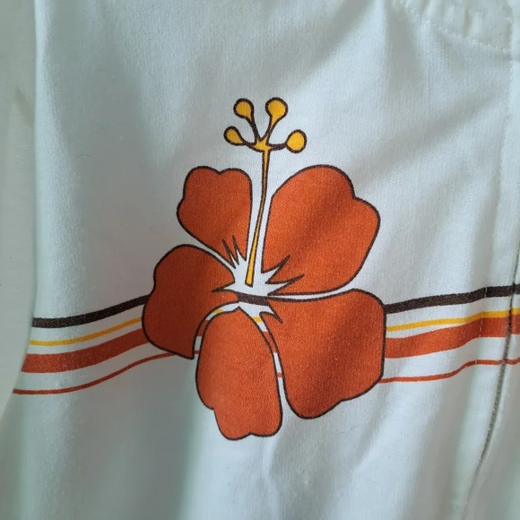 White Hawaiian Floral Zip-Up Hoodie - Picture 3 of 5